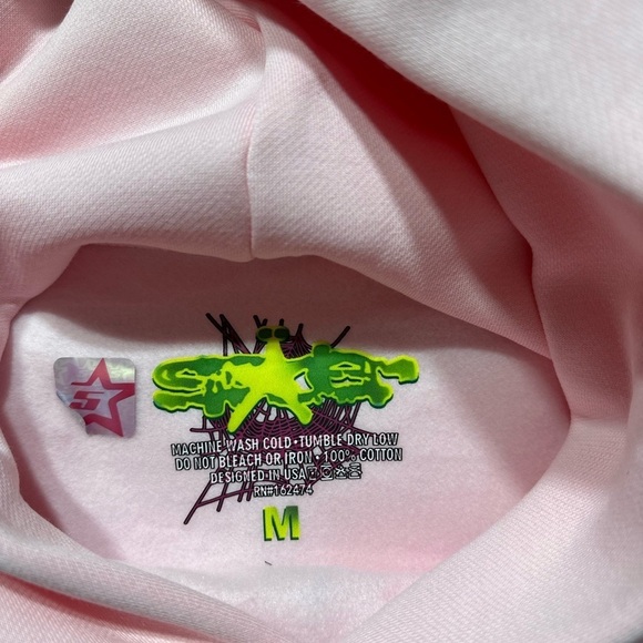 Sp5der Women Pink Graphic Hoodie - Picture 4 of 7